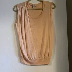 Gap silk & cashmere shell tank peach / pink size s